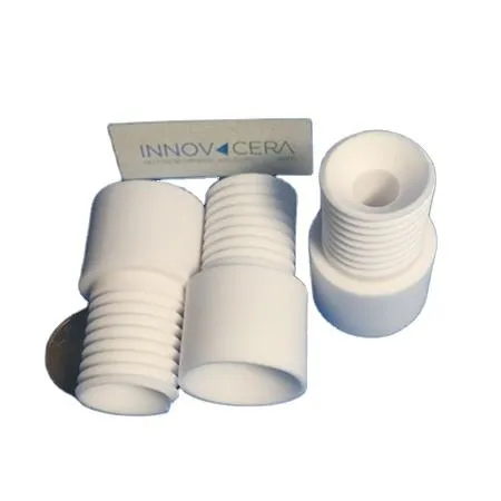 Innovacera Industrial Ceramic Fastener Parts Wear Resistant Alumina Ceramic Threaded Bushings
